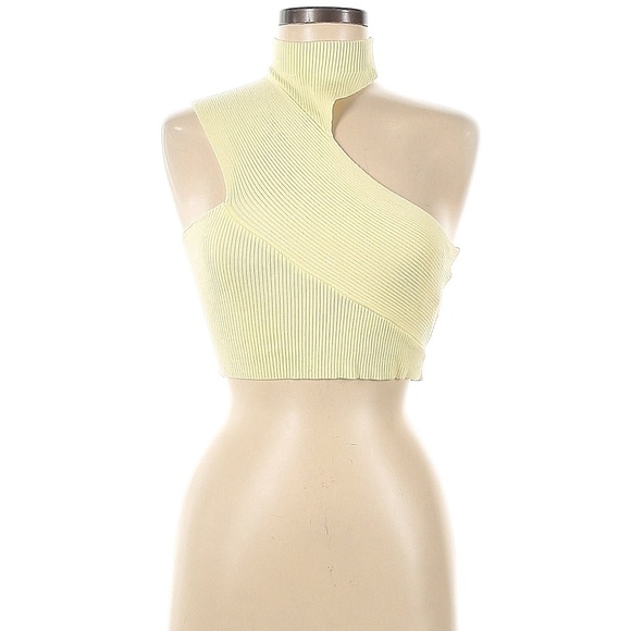Missguided Yellow Sleeveless Top 6/8 - Picture 1 of 2
